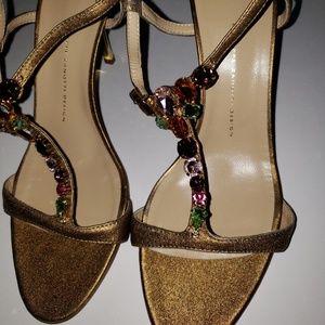 Brand new Giuseppe Zanotti heels w/ colored stone